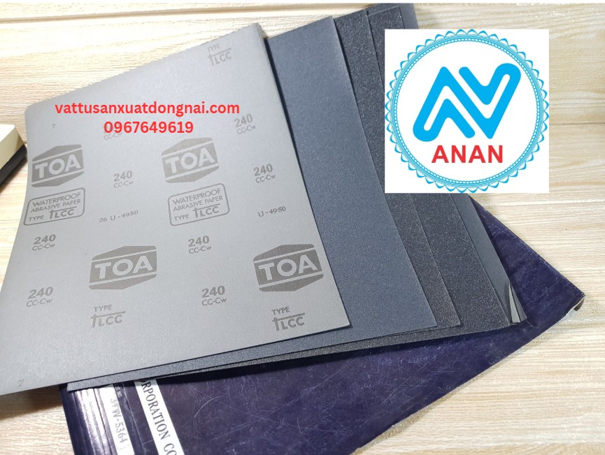 Giấy nhám TOA độ cát từ P40 đến P8000 - Văn Phòng Phẩm ANAN - Công Ty TNHH Dịch Vụ và Thương Mại ANAN