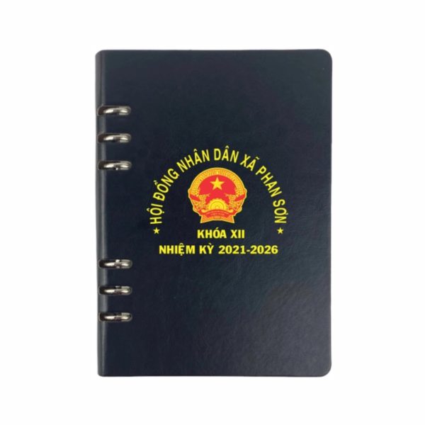Sổ da lò xo in logo làm quà tặng - Quà Tặng Mạnh Dũng - Công Ty Cổ Phần Quảng Cáo Mạnh Dũng