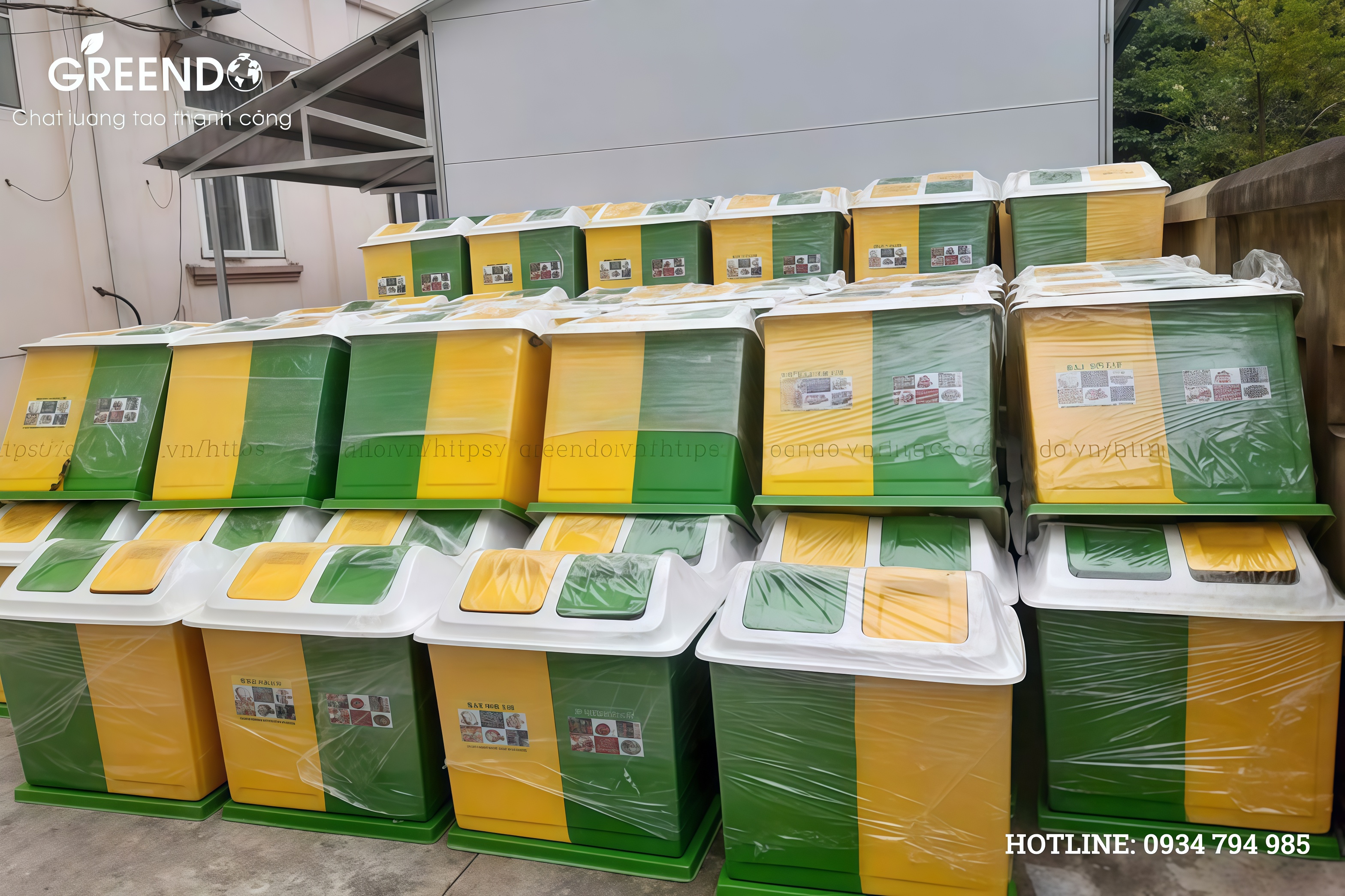 Thùng rác phâ loại - Công Ty TNHH Thiết Bị Greendo