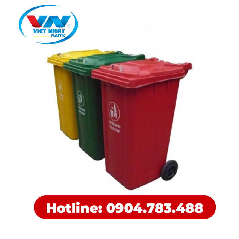 Thùng rác nhựa HDPE 240L - Nhựa Việt Nhật - Công Ty TNHH Nhựa Việt Nhật