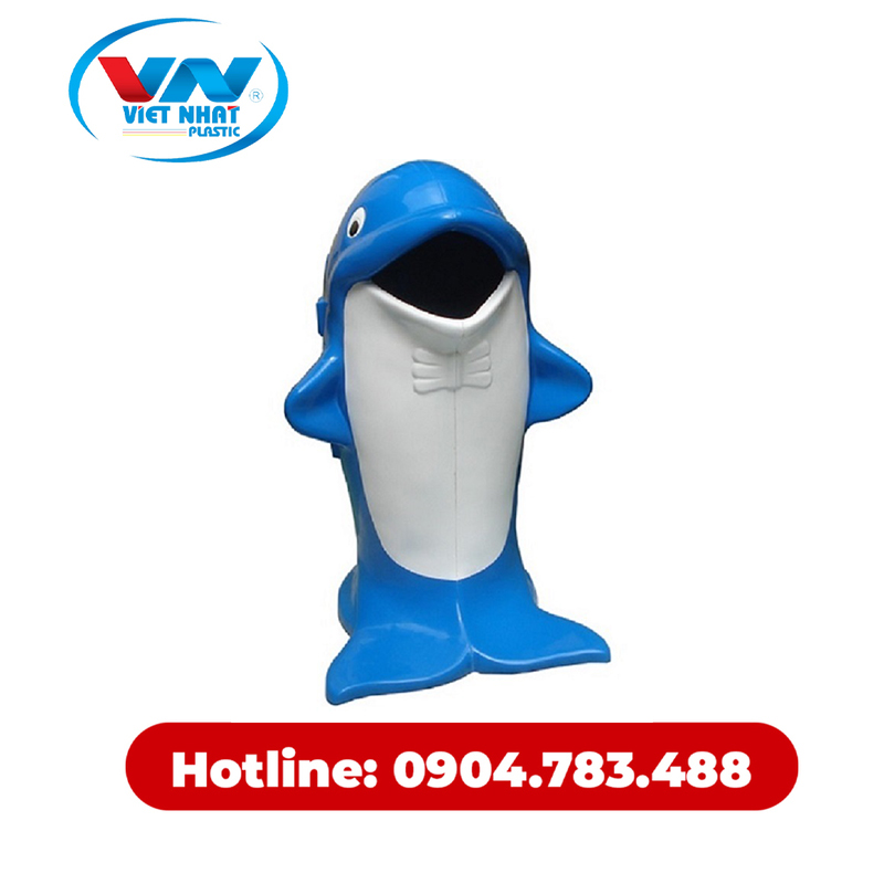 Thùng rác nhựa Composite cá heo - Nhựa Việt Nhật - Công Ty TNHH Nhựa Việt Nhật
