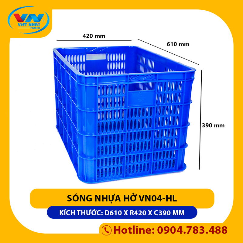 Sóng nhựa hở 3T9 - Nhựa Việt Nhật - Công Ty TNHH Nhựa Việt Nhật