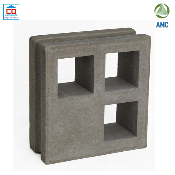Gạch bông gió ô vuông nhỏ AMC D-16