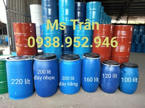 Lu nhựa 100-220L - Thùng Phuy Việt Đức - Công Ty Cổ Phần Môi Trường Việt Đức