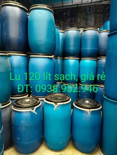 Lu nhựa 120L sạch - Thùng Phuy Việt Đức - Công Ty Cổ Phần Môi Trường Việt Đức