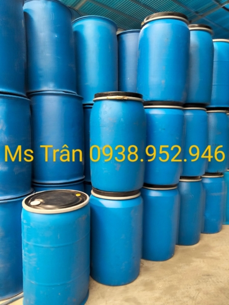 Lu nhựa 200L nặp kiếng - Thùng Phuy Việt Đức - Công Ty Cổ Phần Môi Trường Việt Đức