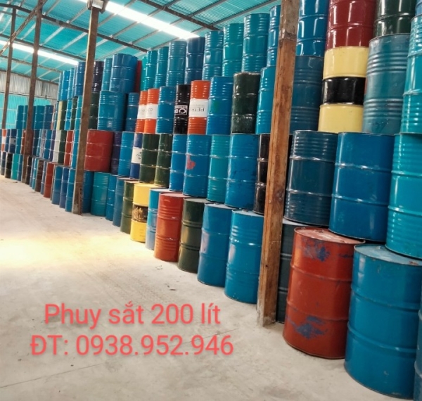 Thùng phuy sắt 200L loại 2 làm bè - Thùng Phuy Việt Đức - Công Ty Cổ Phần Môi Trường Việt Đức