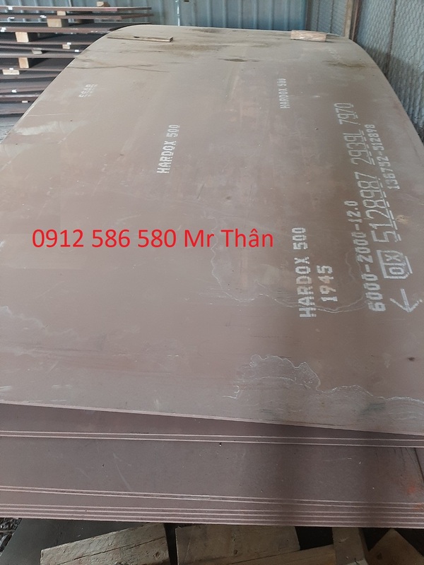 Thép tấm Hardox 500 12mm x 2000 x 6000