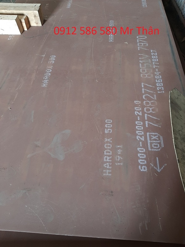 Thép tấm Hardox 500 20mm x 2000 x 6000