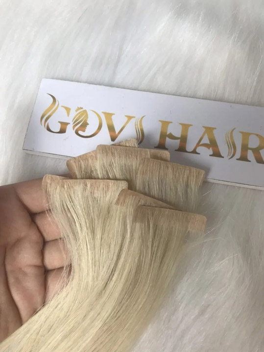 Tóc Tape dính nhuộm vàng