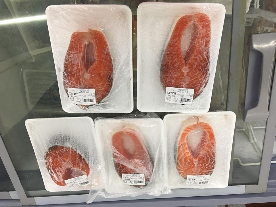Cá hồi cắt khúc