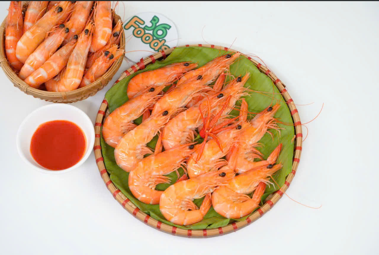 Tôm hấp thẻ công nghệ IQF