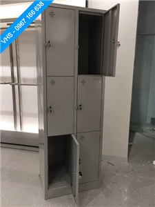 Tủ locker 6 ngăn nhỏ - Tủ Sắt Vihasu Việt Nam - Công Ty TNHH Công Nghiệp Vihasu Việt Nam