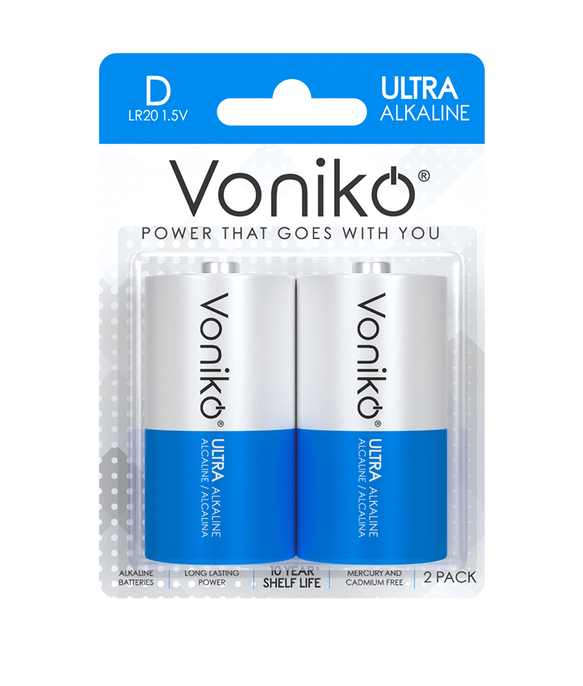 Pin kiềm Voniko D - LR20 1.5V
