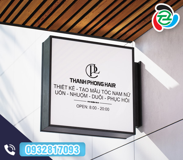 Hộp đèn vuông ốp tường