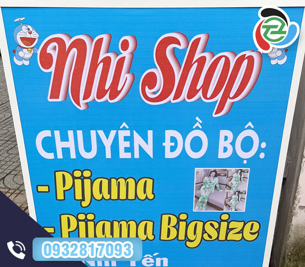 Bảng hiệu quảng cáo Nhi Shop