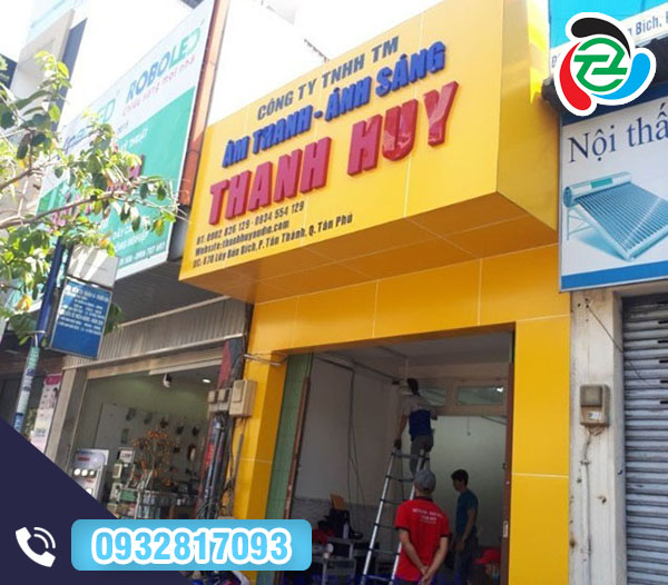 Bảng hiệu chữ nổi công ty Thanh Huy