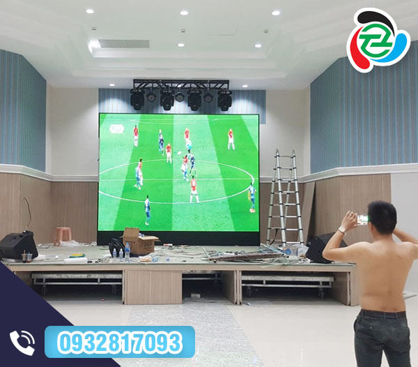 Thi công lắp đặt màn hình LED trong nhà
