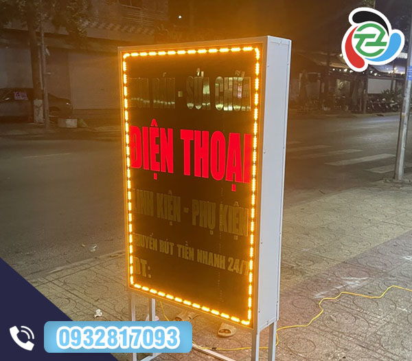 Bảng hiệu đèn LED sửa chữa điện thoại