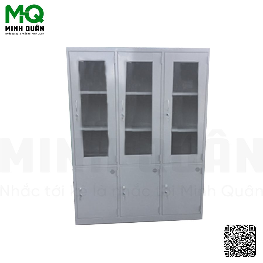 Tủ 3 cánh kính mở, 3 cánh tôn mở - Kệ Siêu Thị Minh Quân - Công Ty TNHH Đầu Tư Phát Triển Thương Mại Dịch Vụ Minh Quân