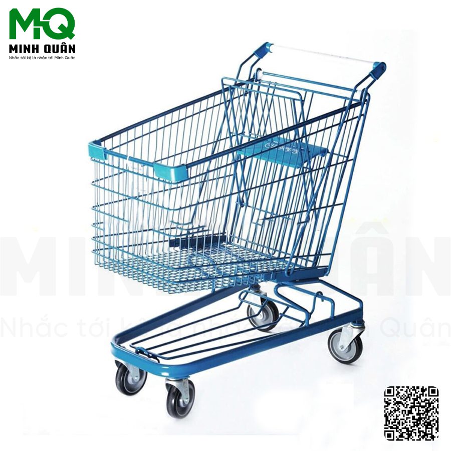 Xe đẩy siêu thị 100L Minh Quân - Kệ Siêu Thị Minh Quân - Công Ty TNHH Đầu Tư Phát Triển Thương Mại Dịch Vụ Minh Quân