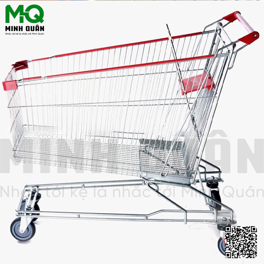 Xe đẩy siêu thị 125L Minh Quân - Kệ Siêu Thị Minh Quân - Công Ty TNHH Đầu Tư Phát Triển Thương Mại Dịch Vụ Minh Quân