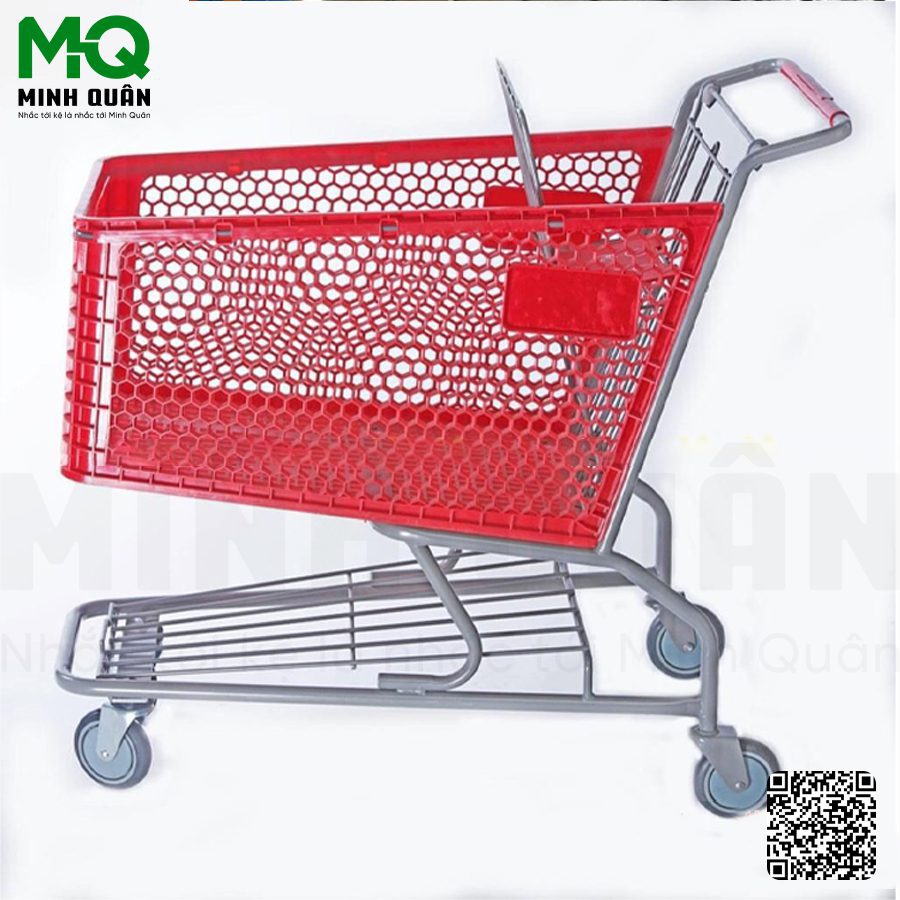 Xe đẩy siêu thị 80L Minh Quân - Kệ Siêu Thị Minh Quân - Công Ty TNHH Đầu Tư Phát Triển Thương Mại Dịch Vụ Minh Quân