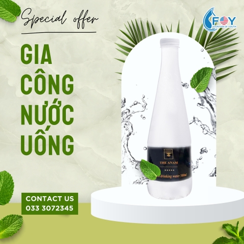 Gia công The Anam nước uống đóng chai 500ml