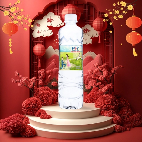 Nước khoáng ion kiềm 520ml FOY Artist