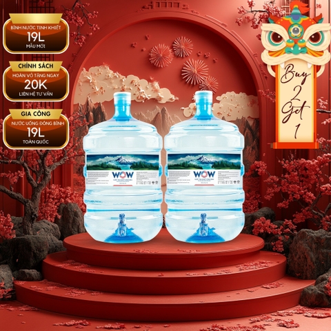 Nước tinh khiết đóng bình WOW Luxury 19L