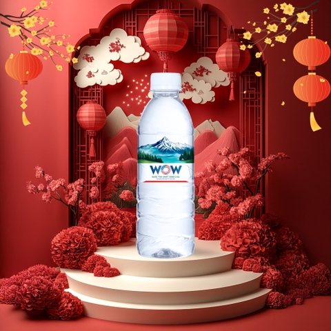 Thùng 24 chai WOW nước uống tinh khiết 350ml