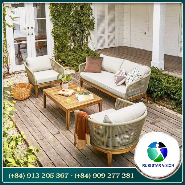 Bộ ghế sofa ngoài trời - Đồ Ngoại Thất - Công Ty TNHH Rubi Star Vision