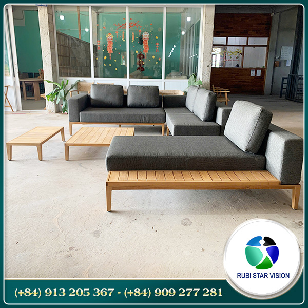Ghế sofa teak ngoài trời - Đồ Ngoại Thất - Công Ty TNHH Rubi Star Vision