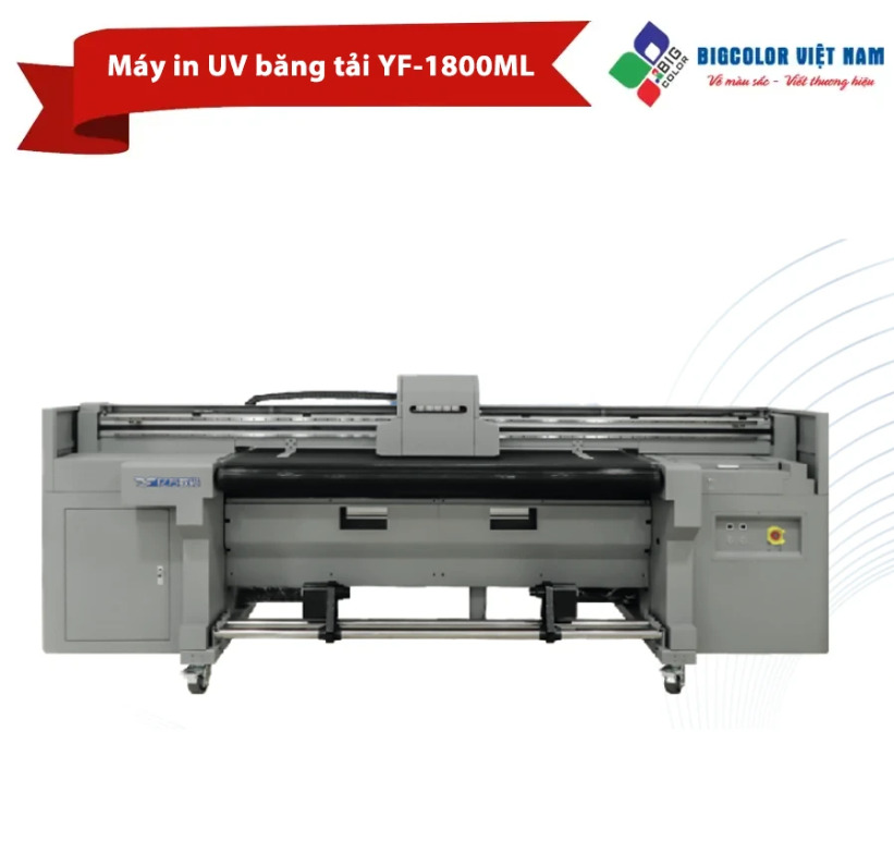 Máy in UV băng tải YF