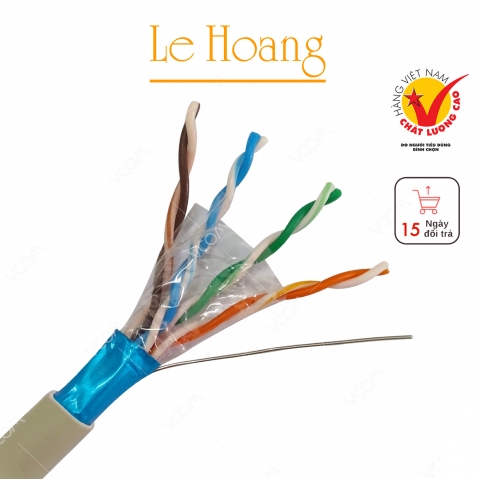 Cáp LAN CAT5E FTP 24AWG 4PRS  PVC