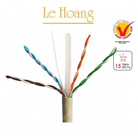 Cáp LAN CAT6 UTP 23AWG 4PRS  PVC