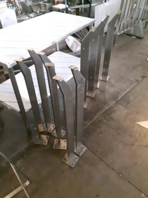 Chân trụ lan can kính inox 304