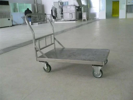 Gia công xe đẩy hàng inox chuyên dụng