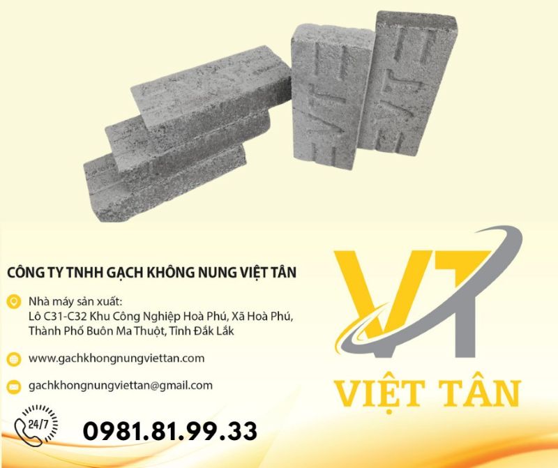 Gạch không nung - Công Ty TNHH Gạch Không Nung Việt Tân