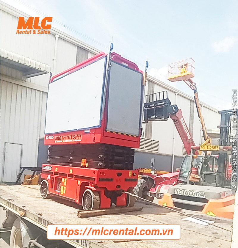 Cho thuê xe nâng người cắt kéo Sinoboom 8m 1930SE - Cho Thuê Xe Nâng MLC - Công Ty TNHH MLC Rental