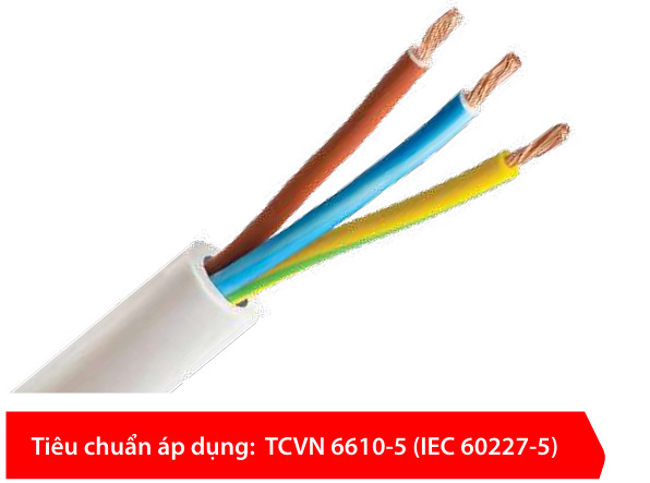 Cáp mềm tròn 3 lõi ruột đồng cách điện PVC - Cáp Chống Cháy An Toàn - Công Ty TNHH An Toàn