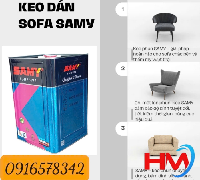 Keo dán mút Samy - TS46 - Đinh Công Nghiệp Hòa Mỹ - Công Ty TNHH Thương Mại Ngũ Kim Hòa Mỹ