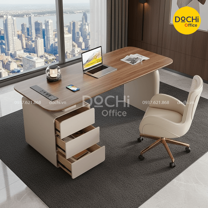 Bàn giám đốc - Dochi Office - Nhà Máy Thiết Kế, Sản Xuất, Thi Công Nội Thất Văn Phòng - Công Ty TNHH Dochi Home