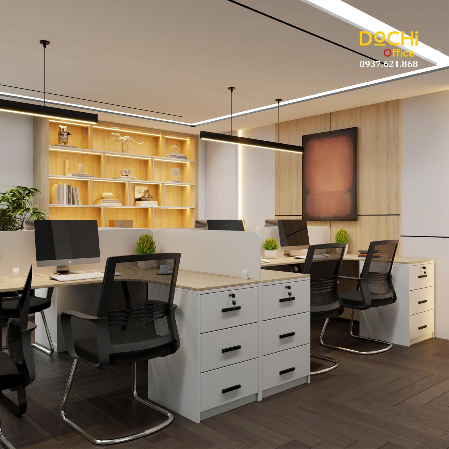 Thiết kế nội thất văn phòng - Dochi Office - Nhà Máy Thiết Kế, Sản Xuất, Thi Công Nội Thất Văn Phòng - Công Ty TNHH Dochi Home