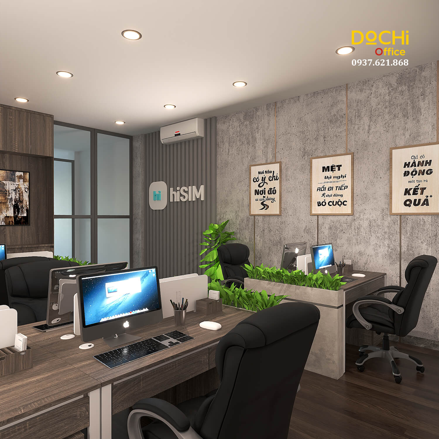 Thiết kế nội thất văn phòng - Dochi Office - Nhà Máy Thiết Kế, Sản Xuất, Thi Công Nội Thất Văn Phòng - Công Ty TNHH Dochi Home