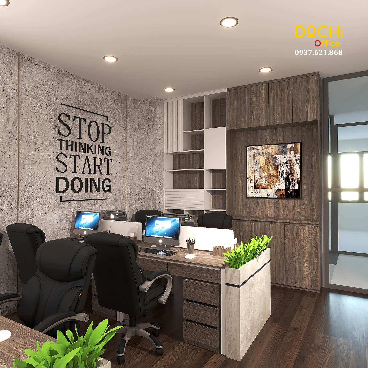 Thiết kế nội thất văn phòng - Dochi Office - Nhà Máy Thiết Kế, Sản Xuất, Thi Công Nội Thất Văn Phòng - Công Ty TNHH Dochi Home