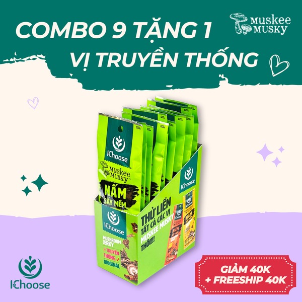 Combo 10 gói vị Truyền thống Miếng 25g