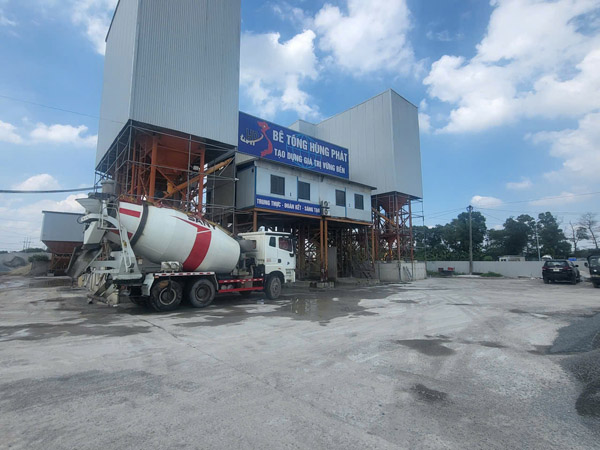 Hình ảnh thi công thực tế và trạm trộn