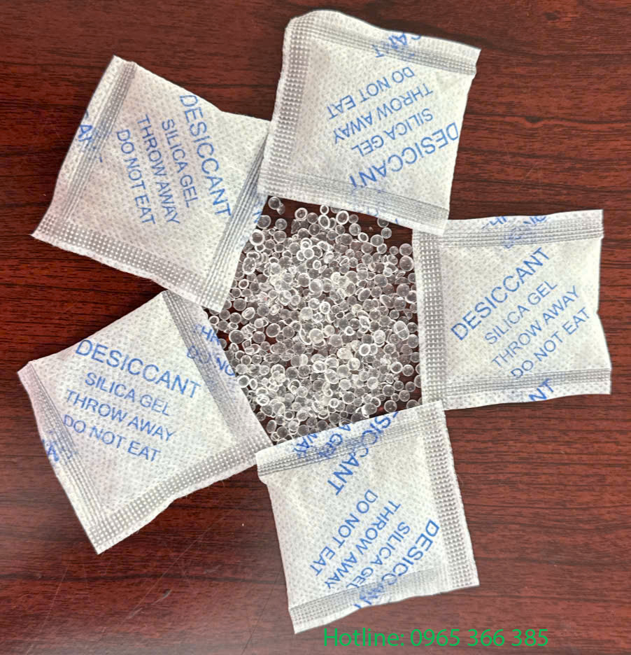 Gói 5g Silicagel, vải dệt xanh - Túi Hút ẩm Đông Dương Xanh  - Công Ty TNHH Đầu Tư Và Phát Triển Đông Dương Xanh
