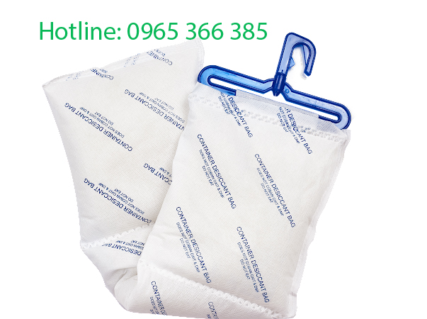 Gói treo Container Silicagel 500g - Túi Hút ẩm Đông Dương Xanh  - Công Ty TNHH Đầu Tư Và Phát Triển Đông Dương Xanh
